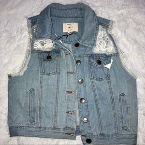 Junior Blue Jean Vest by Iris